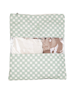 Saquinho Com Visor | Quadradinhos Verde Menta