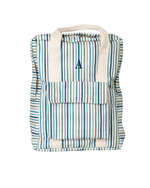 Mochila Adulto | Listrado 3 Cores Azul E Verde