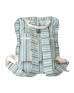 Mochila Adulto | Listrado 3 Cores Azul E Verde