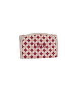 Necessaire Laços | Mini Losango Vinho E Rose
