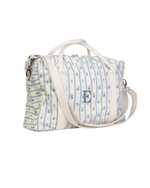 Bolsa Trip | Losango Azul Claro E Florzinhas