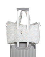 Bolsa Bolsos | Losango Azul Claro E Florzinhas
