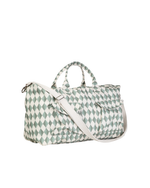 Mala Com Bolsos | Losango Verde Escuro E Verde Menta