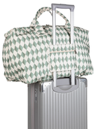 Mala Com Bolsos | Losango Verde Escuro E Verde Menta
