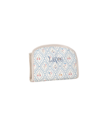Necessaire Laços | Losango Azul Claro E Florzinhas