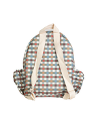 Mochila Kids + Estojo | Xadrez Colorido Verde