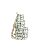 Mochila Kids + Estojo | Losango Verde Escuro E Verde Menta