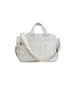 Bolsa Baby | Losango Azul Claro E Florzinhas