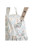Bolsa Baby | Losango Azul Claro E Florzinhas