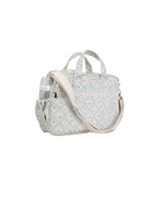 Bolsa Baby | Losango Azul Claro E Florzinhas
