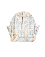 Mochila Dupla | Losango Azul Claro E Florzinhas
