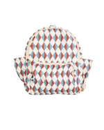 Mochila Dupla | Losango Azul Claro E Terra