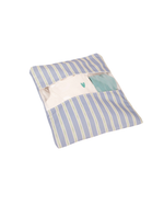 Saquinho Com visor | Listrado 2 Cores Azul Claro E Verde Escuro
