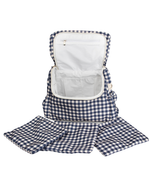 Bolsa Baby Passeio | Xadrez Azul Marinho