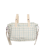 Bolsa De Carrinho | Collab Tom - Xadrez 3 Cores Azul E Verde