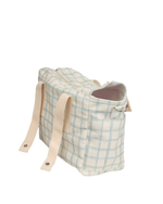 Bolsa De Carrinho | Collab Tom - Xadrez 3 Cores Azul E Verde