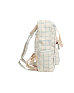 Mochila Adulto | Collab Tom - Xadrez 3 Cores Azul E Verde