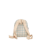 Mochila Petit | Collab Tom - Xadrez 3 Cores Azul E Verde