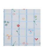 Necessaire Remédios | Collab Tom - Xadrez Azul Com Flores