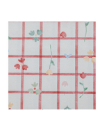 Necessaire Remédios | Collab Tom - Xadrez Vermelho Com Flores
