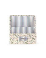 Conjunto Mesa | Coleção 10 Anos | Floral Lavanda + Listrado Azul Claro