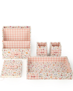 Conjunto Mesa | Coleção 10 Anos | Floral Cru + Xadrez  Rose