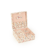 Porta Jóias M | Coleção 10 Anos | Floral Delicado + Listrado Rose