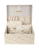 Caixa De Memórias | Coleção 10 Anos | Floral Lavanda + Listrado Azul Claro