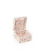 Porta Jóias P | Coleção 10 Anos | Floral Cru + Xadrez Rose