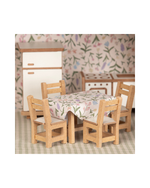 Casinha De Boneca | Collab Little Saw - Floral Lavanda + Xadrez Verde Menta