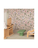 Casinha De Boneca | Collab Little Saw - Floral Lavanda + Xadrez Verde Menta