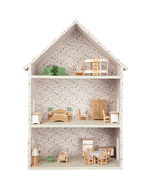 Casinha De Boneca | Collab Little Saw - Floral Lavanda + Xadrez Verde Menta