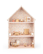 Casinha De Boneca | Collab Little Saw - Floral Cru + Listrado Rose