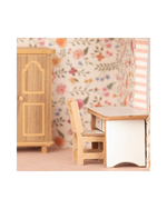 Casinha De Boneca | Collab Little Saw - Floral Cru + Listrado Rose