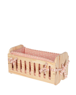 Bercinho De Bebê De Boneca | Collab Little Saw - Margarida Rose + Listrado Rose