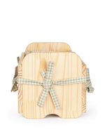 Bercinho De Bebê De Boneca | Collab Little Saw - Floral Lavanda + Xadrez Verde Menta