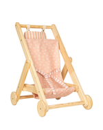 Carrinho De Bebê De Boneca | Collab Little Saw - Margarida Rose + Listrado Rose
