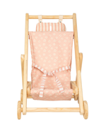 Carrinho De Bebê De Boneca | Collab Little Saw - Margarida Rose + Listrado Rose