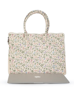 Porta Computador Ziper Com Bordado C | Floral Lavanda Matelassado