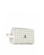 Necessaire Pequena | Xadrez Verde Menta