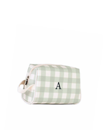 Necessaire Pequena | Xadrez Verde Menta