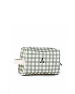 Necessaire Pequena | Xadrez Verde Escuro