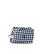 Necessaire Pequena | Xadrez Azul Marinho