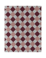 Necessaire Pequena | Mini Losango Vinho E Rose