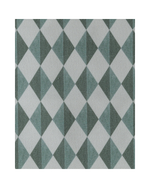Necessaire Pequena | Losango Verde Escuro E Verde Menta