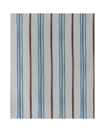 Necessaire Pequena | Listrado Azul Claro E Vermelho