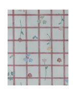 Necessaire Pequena | Collab Tom - Xadrez Vermelho Com Flores