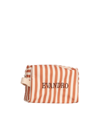Necessaire Pequena Com Bordado EVANDRO | Listrado Terracota