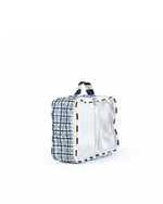 Organizador De Mala | Xadrez 2 Cores Azul Claro E Azul Marinho + Listrado Azul Marinho