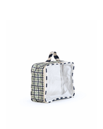 Organizador De Mala | Xadrez 2 Cores Verde Menta E Azul Marinho + Listrado Azul Marinho